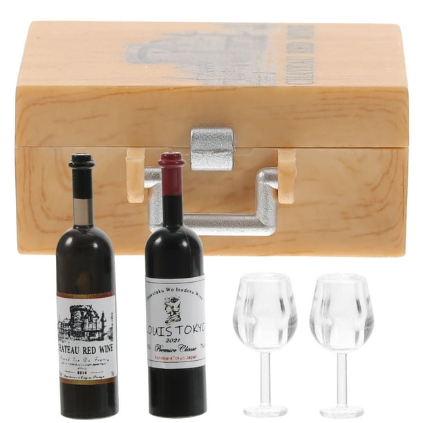 Mini Bottles Of Wine 1 Set Mini Wine Bottles Cups with Box Decorative