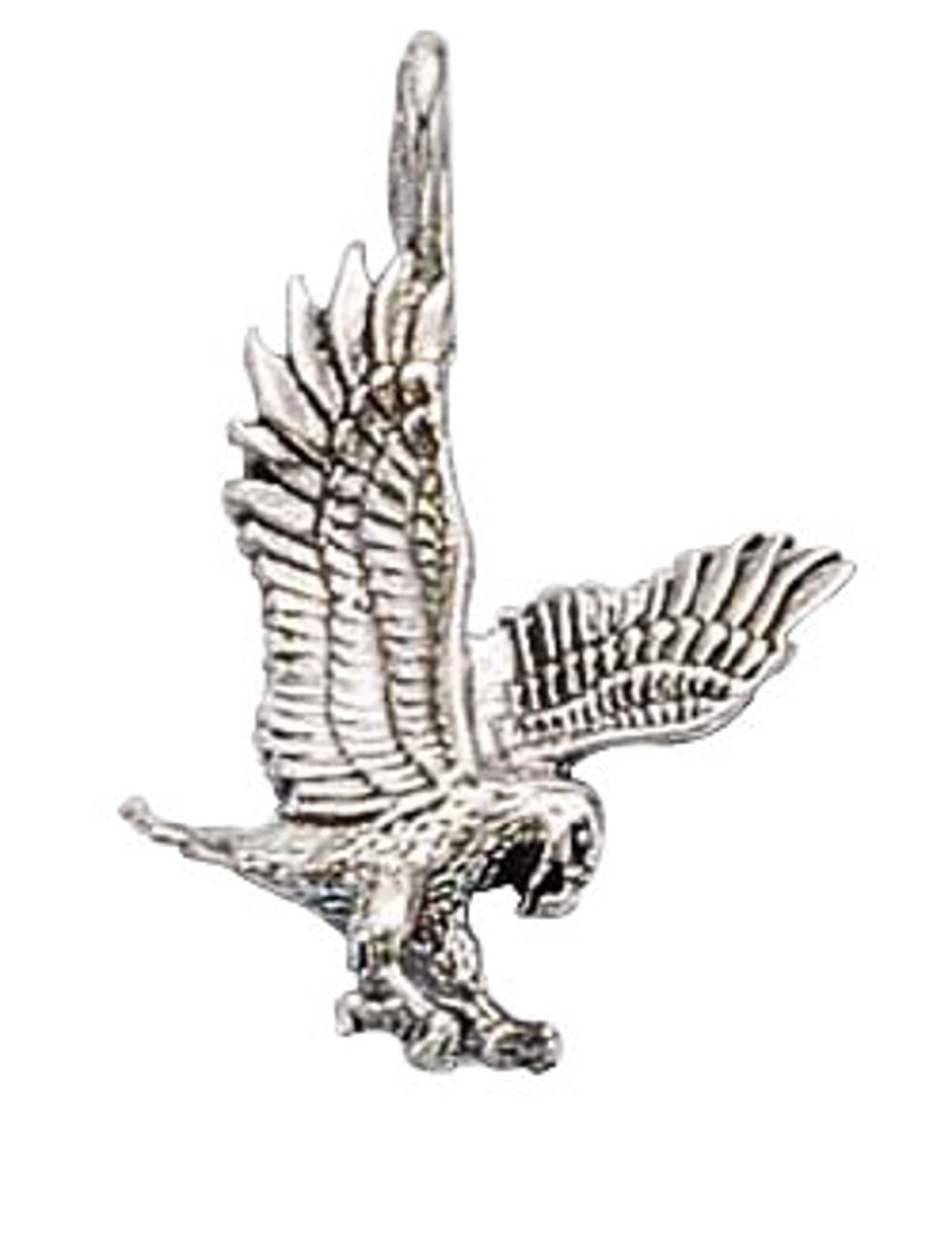Silver Yellow Plated Eagle Pendant 27mm
