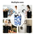 thumbnail image 6 of XMXY Blue Graffiti Rectangular Laundry Basket Organizer,Collapsible Tall Clothes Hampers for Laundry with Handles, 6 of 6