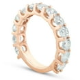 thumbnail image 3 of Pompeii 2 1/2ct Diamond U Prong Wedding Ring 14k Rose Gold Anniversary Band (I/J,I2-I3), 3 of 3