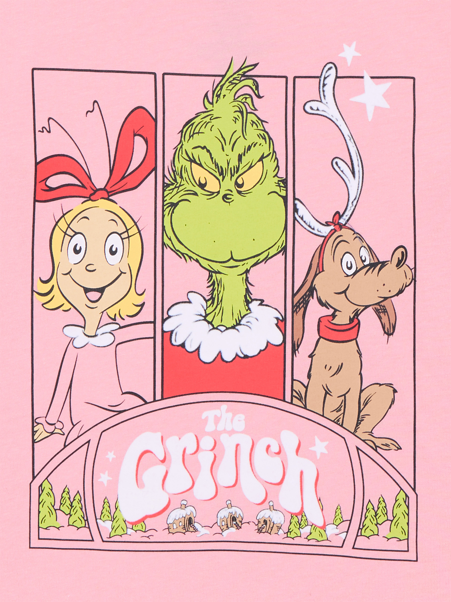 Dr. Seuss Grinch Girls Graphic Tee with Long Sleeves, Sizes 4-16