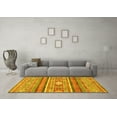 thumbnail image 3 of Ahgly Company Indoor Rectangle Abstract Yellow Modern Area Rugs, 5' x 8', 3 of 4