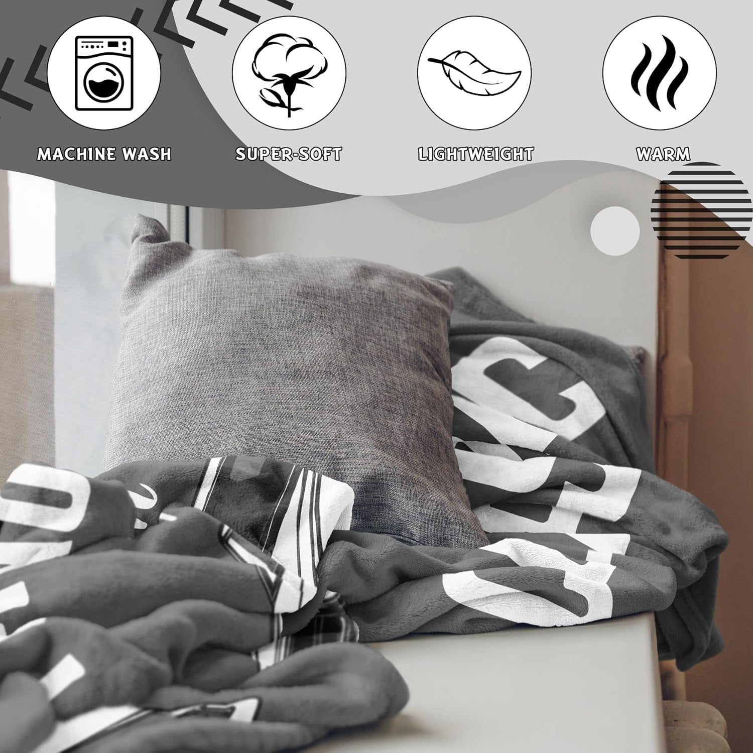 Dad Gifts, Blanket Gifts for Men, Birthday Gifts for Dad & Grandpa, Funny Gag Gift for Him, Cool Unique Gifts for Men Who Have Everything, Great Over The Hill Gift Idea Throw Blanket