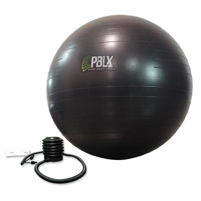 PBLX 20015G 55-65 cm Exerflex Fitness Ball Pump with Plug Wallchart