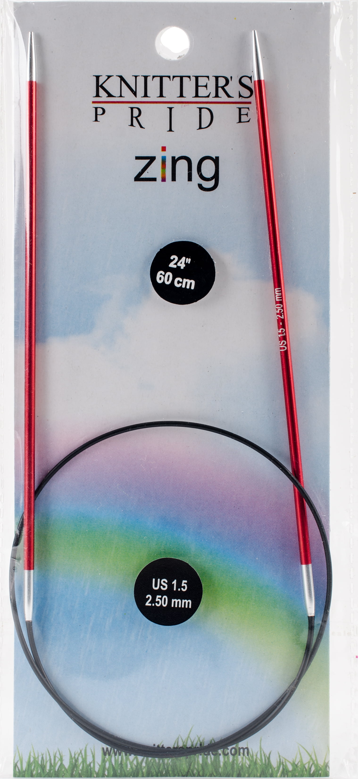 Knitter's PrideZing Fixed Circular Needles 24"Size 1.5/2.5Mm