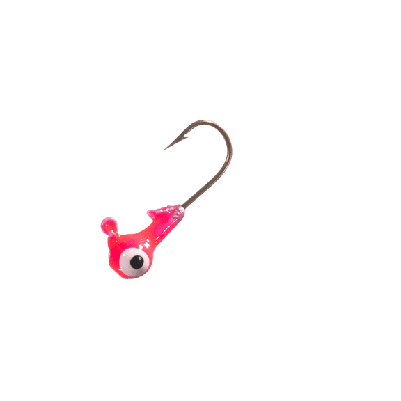 Arkie Lures Double Eye Painted Jig Heads, 1/16 oz, #4 Pink, 100 Pack Fishing Lures