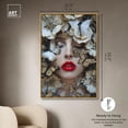 thumbnail image 5 of Madama Butterfly Canvas Floral Collage Wall Art by Art Remedy, Gold Frame, 36" x 54", 5 of 7
