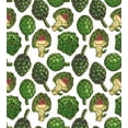 thumbnail image 3 of Artichoke Duvet Cover Set, Hand Drawn Food Art Slashed in Half Veggie Repetitive Ornament Garden to Cuisine, Decorative 2 Piece Bedding Set with 1 Pillow Shams, Twin Size, Fern Green, by Ambesonne, 3 of 3