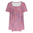 thumbnail image 4 of Pntutb Short Tops pour Femmes Mode Casual Manches Courtes T-Shirt Blouse Tops Flash Pics, 4 of 4
