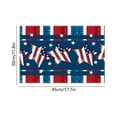 thumbnail image 2 of 250th Anniversary USA Flag Element Linen Placemat, "America" Star & Fireworks Design Patriotic Placemat Decor for 4th of July Independence Day(18x12"), 2 of 5