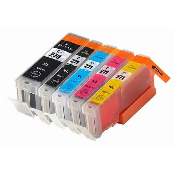 OCProducts Compatible Ink Cartridge Replacement for Canon PGI-270XL CLI-271XL for Pixma MG5720 MG6820 MG7720 TS5020 TS6020 TS8020 TS9020 (5 Pack)