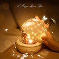 thumbnail image 2 of Luz nocturna de proyección multifunción, proyección + luz nocturna + música, carga USB para niños Luz de dormitorio giratoria romántica estrellada para niños Dormitorio de bebé Ormromra FLD-3432, 2 of 8