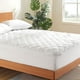 thumbnail image 1 of Protector de colchón SLEEP ZONE Twin, acolchado, ajustado, blanco, 1 of 8