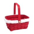 thumbnail image 4 of Cesta de regalo de Navidad Cesta de dulces Multifuncional Reutilizable Ligera Año Nuevo Rojo sin embalaje, 4 of 9