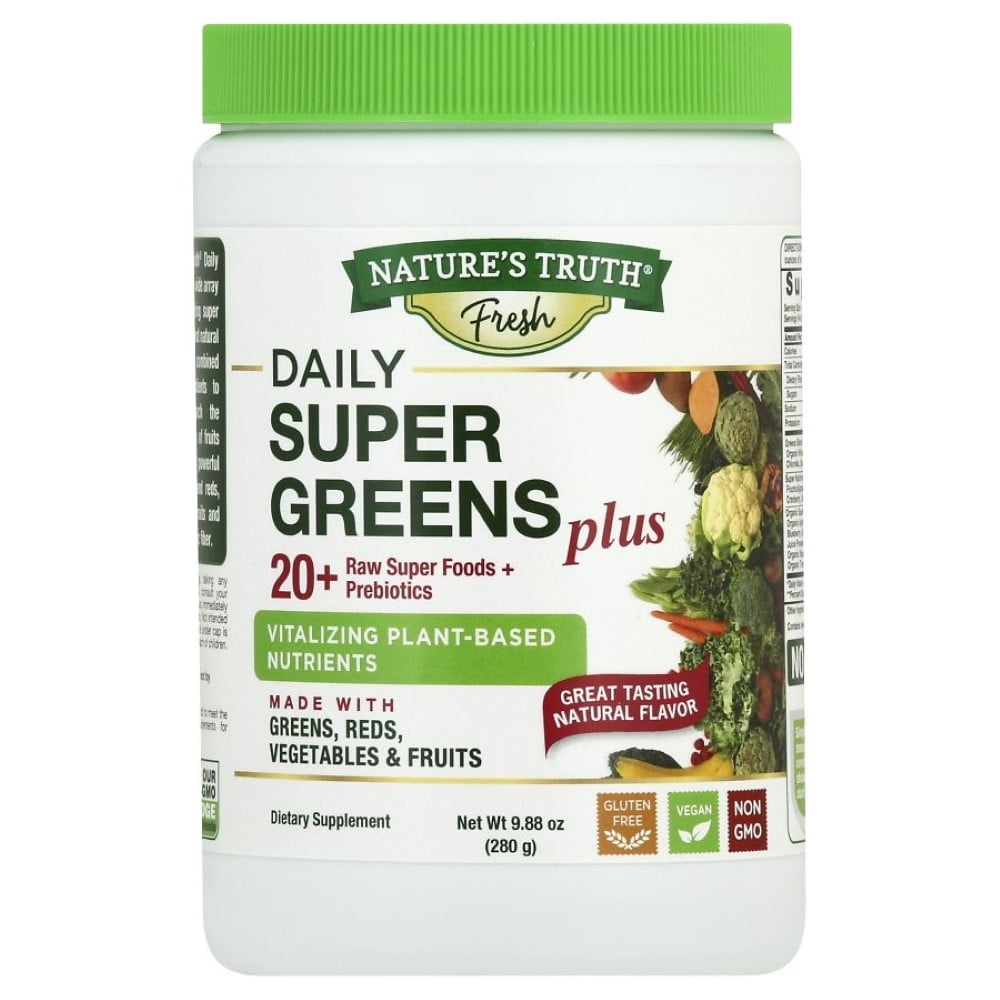 Nature's Truth Daily Super Greens Plus with Vitalizing plantBased