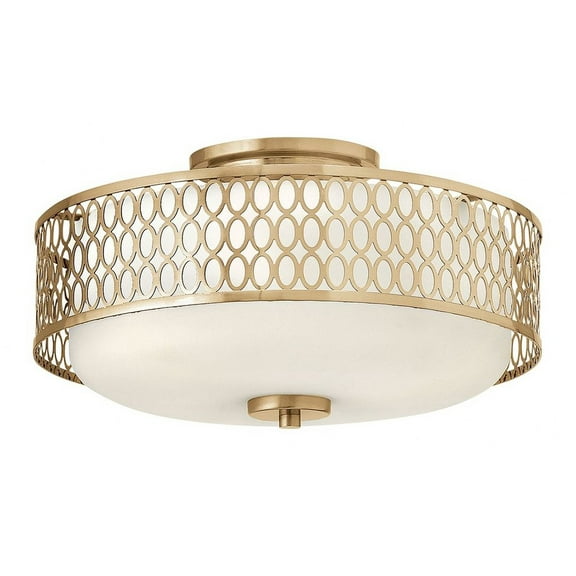 Fredrick Ramond Lighting - Jules - 3 Light Transitional Medium Semi-Flush Mount