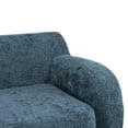 thumbnail image 3 of 3 Minimalist - 81.5" Curved Compression For Living Room, Bedroom, Apartment Extra Large Seats, Dark Blue , Sponge Filled, Easy Assembly- , Long, Curved, Padding Bedroom, 3 of 5