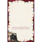 LANG Stringing Lights Boxed Christmas Cards, Linen Embossed, 18 Cards