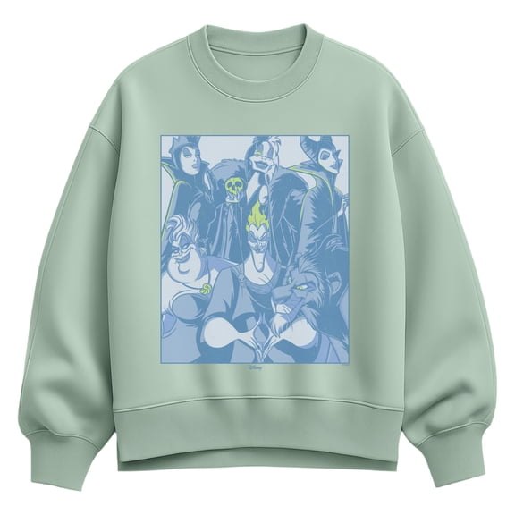 Disney - Tonal Villains Women's Oversized Fleece Crew Sweatshirt