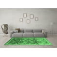 thumbnail image 3 of Ahgly Company Indoor Round Oriental Emerald Green Industrial Area Rugs, 3' Round, 3 of 4