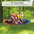 thumbnail image 3 of RedSwing 65" Saucer Swing – Giant Platform Swing for Kids, Heavy-Duty Outdoor Playground Swing, 500 lbs Capacity, Easy to Assemble, Rainbow, 3 of 9