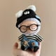 thumbnail image 4 of Ropa para mini muñecas de 17 cm, accesorios para el Kpop coreano Exo Labubu Idol V1 V2, suéter a rayas, mono, gafas, sombrero, ropa, 4 of 5