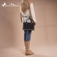 thumbnail image 2 of Montana West Vintage Western Handbag Exquisite Tooling, Unique Prints & Whipstitch Craftsmanship, Black, 2 of 6
