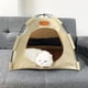 thumbnail image 4 of Tienda de campaña plegable oso de fresa para gatos al aire libre Beige L 48*48*42 CM, 4 of 5
