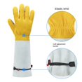 thumbnail image 3 of Puño ajustable M: ​​guantes de jardinería largos a prueba de espinas, regalos y herramientas de jardín para jardinero, guantes de jardín de cuero transpirable, guantes largos de trabajo en e, 3 of 5