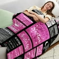 thumbnail image 4 of LHSHID Best Mom Ever Gifts Blanket for Mom Birthday Gifts for Mom from Daughter Son I Love You Mom Gifts Letter Warm Soft Throw Blanket Mama on Mothers Day 50x60in, 4 of 6
