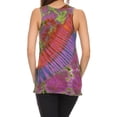 thumbnail image 2 of Sakkas Cicily Tie Dye Summer Tank Top Tee - Purple - OSP, 2 of 4
