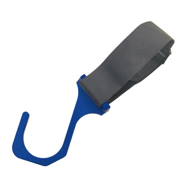 Gancho para volante, gancho de aleación de aluminio para colgar, accesorio colgante para automóvil azul