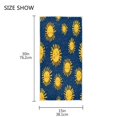thumbnail image 3 of Bath Towel Single-Sided Printed Highly Absorbent Soft Quick Towel for Bathroom Spa Gym & Sports Sun Smile Face, 3 of 5