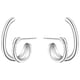 thumbnail image 2 of HomeKingdee Silver-Plated Alloy Hoop Semi-Circle Ladies Earrings - Occident Fashion Jewelry for Various Occasions, 2 of 5