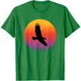 thumbnail image 1 of Vulture Eagle Bird Flying in the Sky at Sunset Animal Bird T-Shirt, 1 of 1