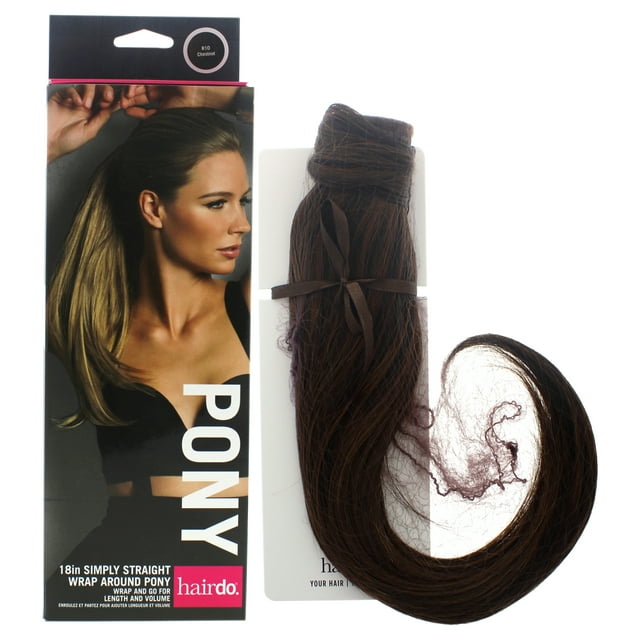 Simply Straight Pony - R10 Châtain par Hairdo pour Femmes - Extension de Cheveux 18 Pouces