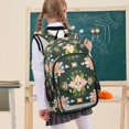 thumbnail image 7 of FORMRS Unisex School Backpack 17" Student Travel Bag with Laptop Compartment, Pink Geometric Flowers, 7 of 7