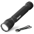 thumbnail image 1 of Energizer TAC R 1000 LED Tactical Flashlight, Bright Rechargeable Flashlight for Emergencies and Camping Gear, Water Resistant Flashlight, USB Included, Pack of 1, Black, 1 of 7