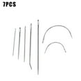 thumbnail image 1 of 7PCs Leather Curved Repair Sewing Needles Kit Upholstery Canvas Carpets Useful A0E0, 1 of 6