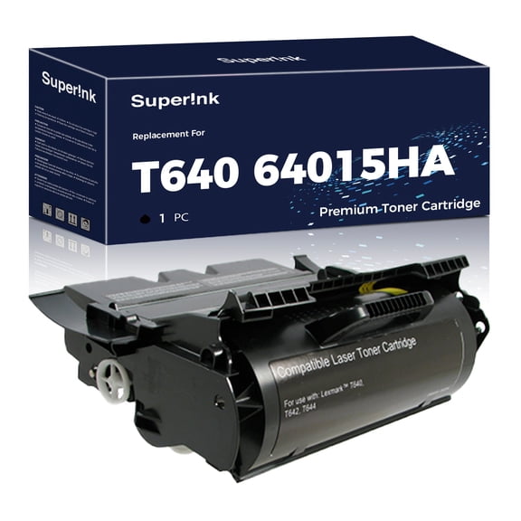 Compatible Lexmark T640 / T644 / 64015HA Toner Cartridge By Superink