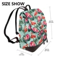 thumbnail image 2 of Easygdp Palm Leaves Flamingo Mochila de Cuero para Mujeres, Bolso de Hombro, Bolsos de Mano de Moda para Trabajo y Viajes, 2 of 4