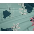 thumbnail image 5 of oneOone Polyester Spandex Teal Green Fabric Abstracts Sewing Material Print Fabric By The Yard 56 Inch Wide, 5 of 5