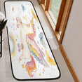 thumbnail image 6 of CURLYOOT Cute Cartoon Unicorn Pattern Colorful Runner Rug 2'x6' Washable Kitchen Runner Rug Indoor Non Slip Laundry Rugs Floor Carpet for Hallway Kitchen Entryway Bedroom Living Room, 6 of 9