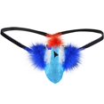 thumbnail image 2 of Aiung String pour Hommes T-Back Drôle G-String Pochette String sous-Vêtements Cadeaux Bleu Clair, 2 of 4