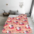 thumbnail image 5 of Vsdgher Bunny And Strawberry Ultra-Soft Micro flannel Blanket Throw Blankets for Couch Sofa, Bed (4 sizes)-60"x50", 5 of 7