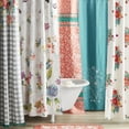 thumbnail image 5 of The Pioneer Woman Blooming Bouquet Floral Embroidered Cotton-Rich Shower Curtain, 72" x 72", Multi, 5 of 5