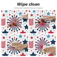 thumbnail image 4 of Nawypu  4th of July Fireworks, Elastic Fitted Edged Round Tablecloth Fade Resistant Anti-Shrink Table Cloth Washable Table Cover for Indoor or Outdoor and Anywhere You Wanna use it, 4 of 7