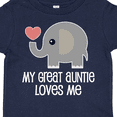 thumbnail image 4 of Inktastic Great Auntie Loves Me Elephant Boys or Girls Toddler T-Shirt, 4 of 5