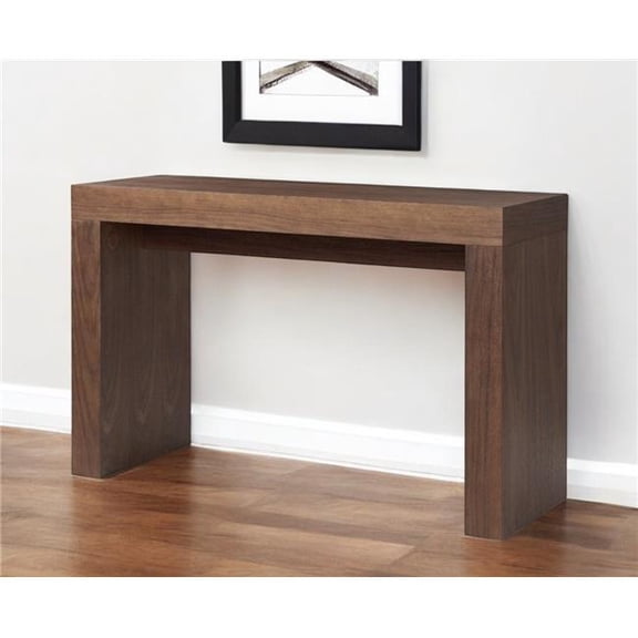 HomeRoots 555124 47 in. Brown Wood Block Console Table