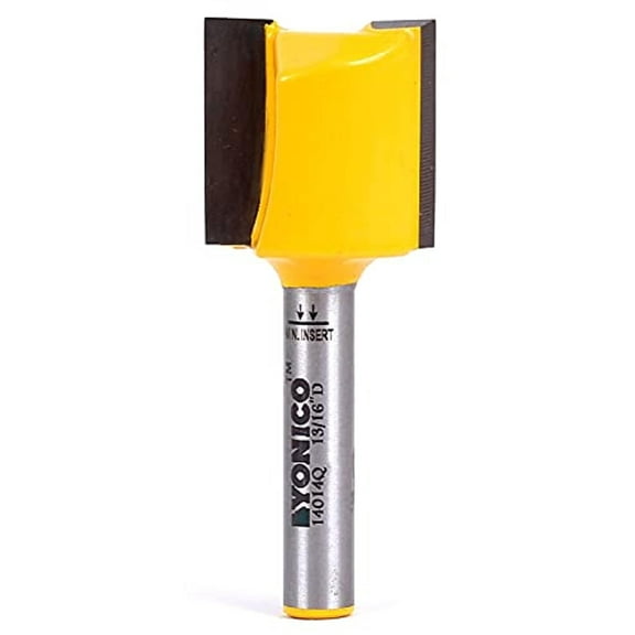 yonico router bits straight bit 13/16-inch diameter x 25/32-inch height 1/4-inch shank 14014q